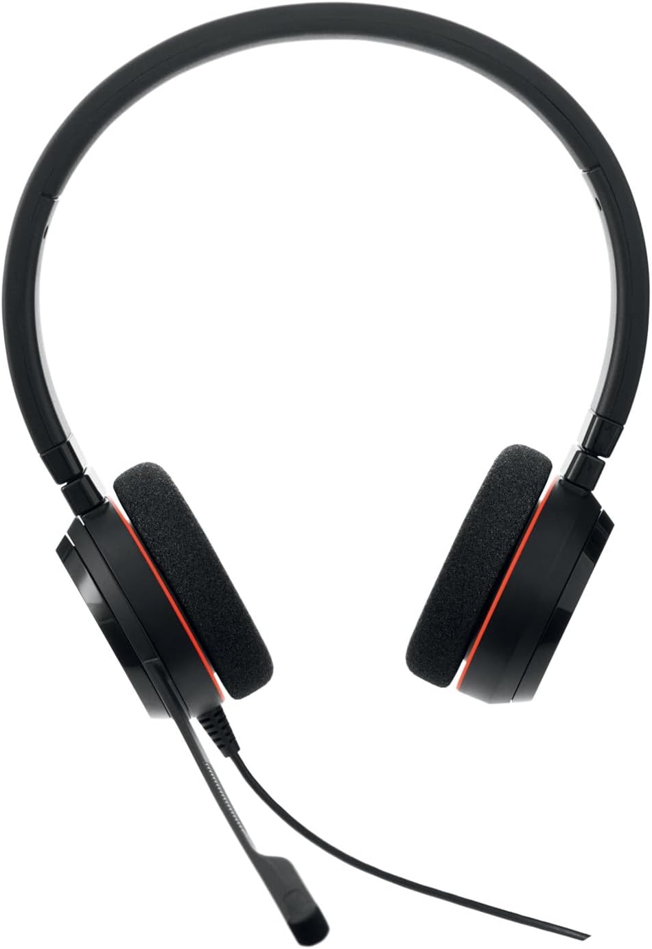 Jabra Evolve 20 Stereo Headset - Microsoft Certified Headphones for VoIP Softphone with Passive Noise Cancelling - USB-C/A - Black