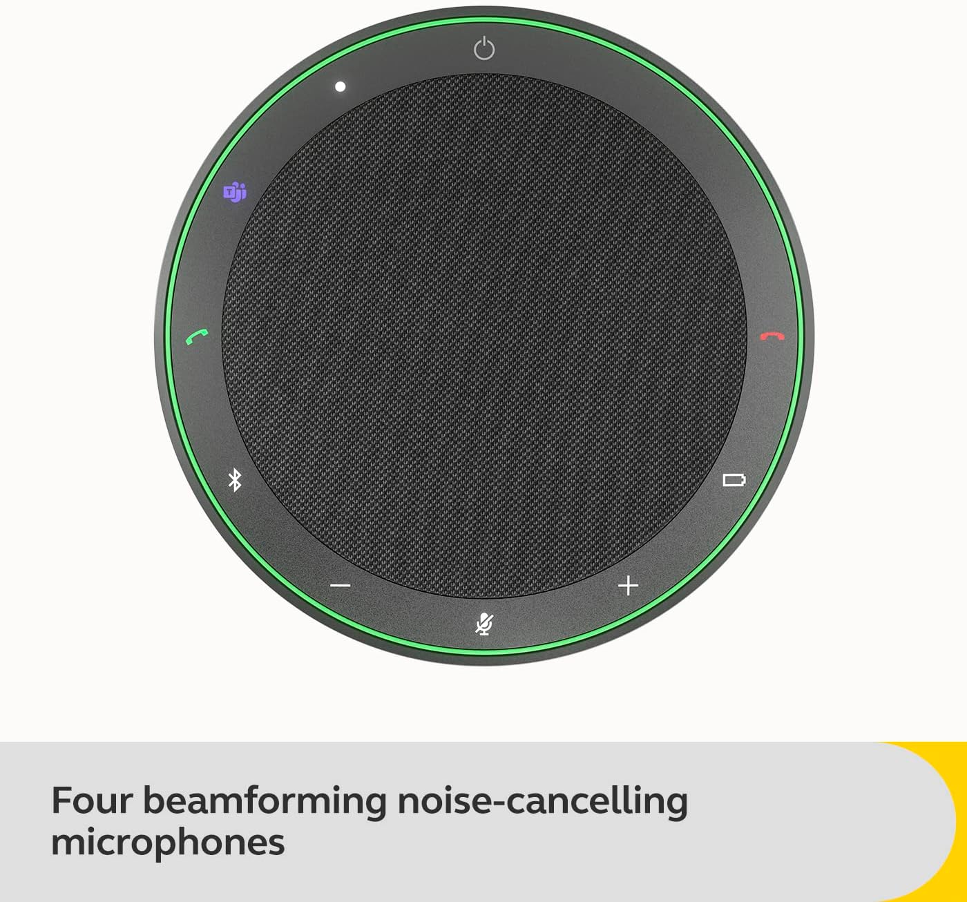 Jabra Speak2 75 Wireless Bluetooth Speakerphone - Portable Speaker with 4 Noise-Cancelling Mics, 65mm Full-Range Speakers & USB-A Bluetooth Adapter - Certified Microsoft Teams Speaker - Dark Grey