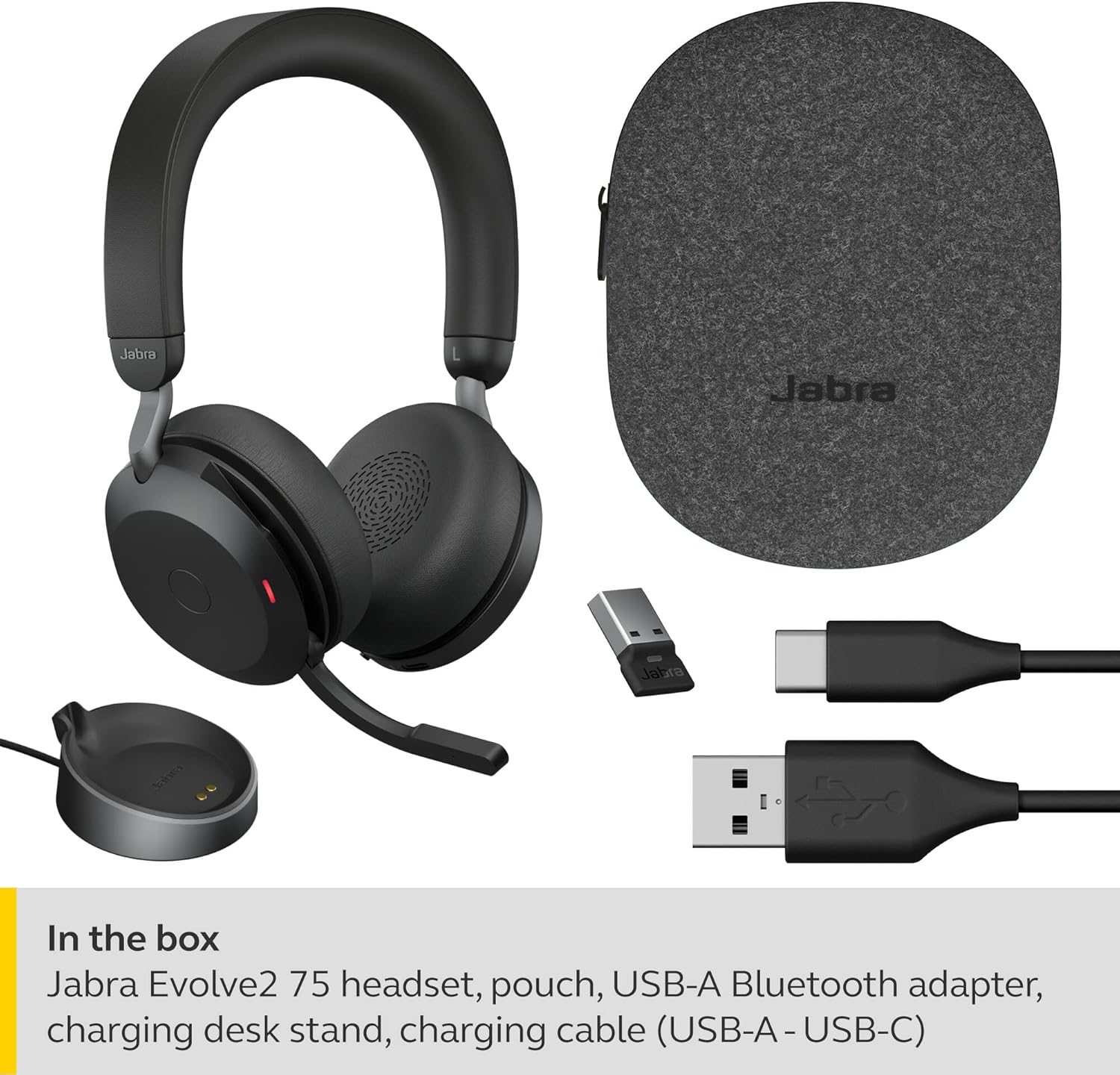 Jabra Evolve2 75 Link380a MS Stereo Blk