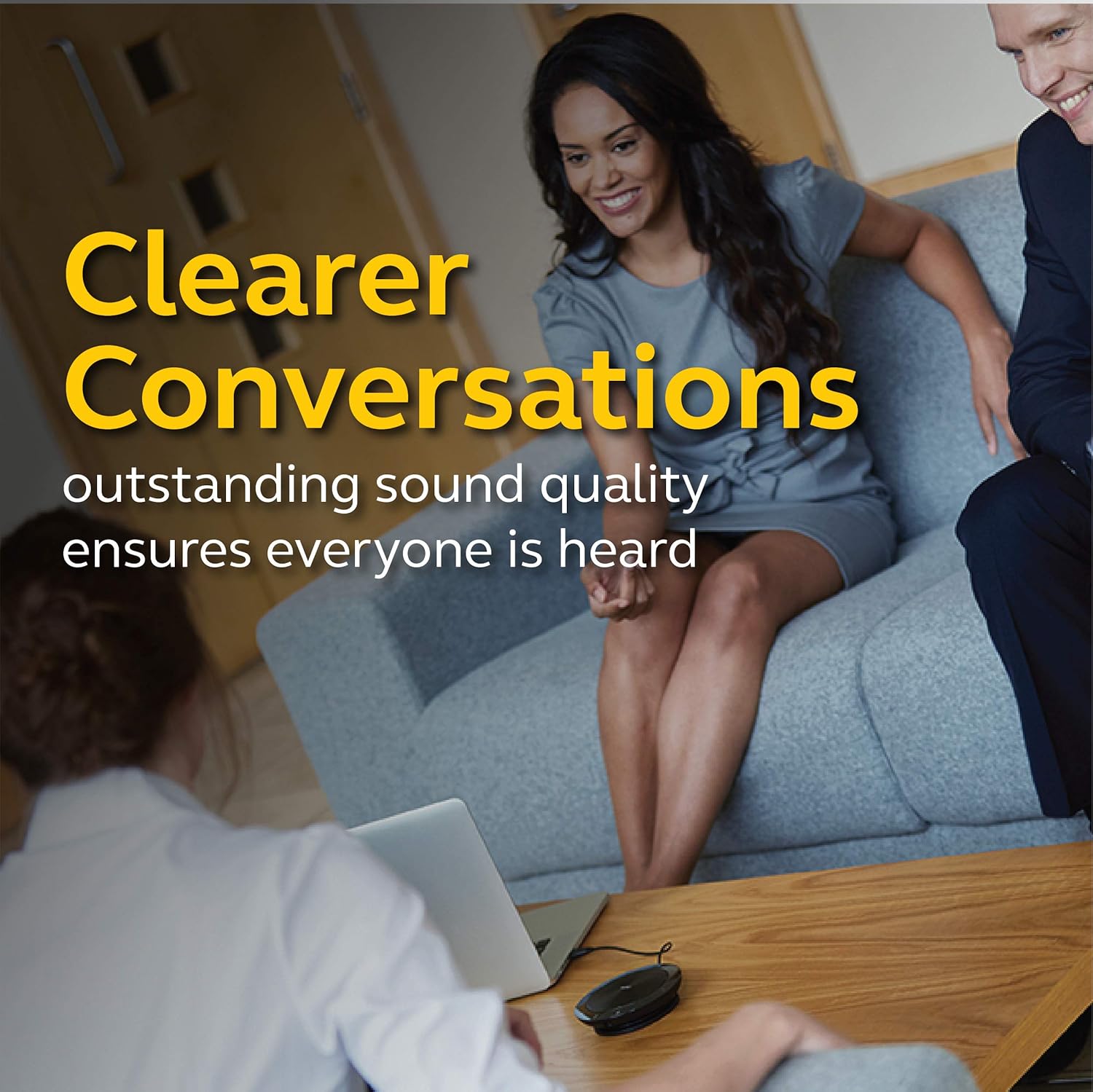 Jabra Speak 510 Speaker Phone - Microsoft Certified Portable Bluetooth Conference Speaker with USB - Connect with Laptops, Smartphones and Tablets, Black